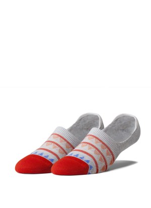 Red-and-blue socks make for a touch of patriotism paired with functionality. 