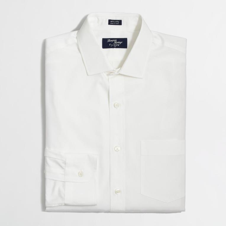 A crisp, clean white dress shirt for a great price. 